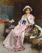 Raimundo Madrazo The Reluctant Mistress oil painting on canvas